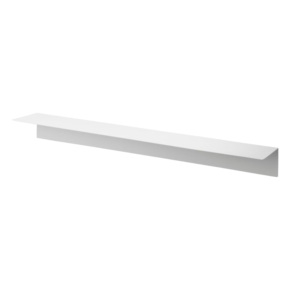 Étagère murale avec panneau magnétique en métal L90 cm - Blanc