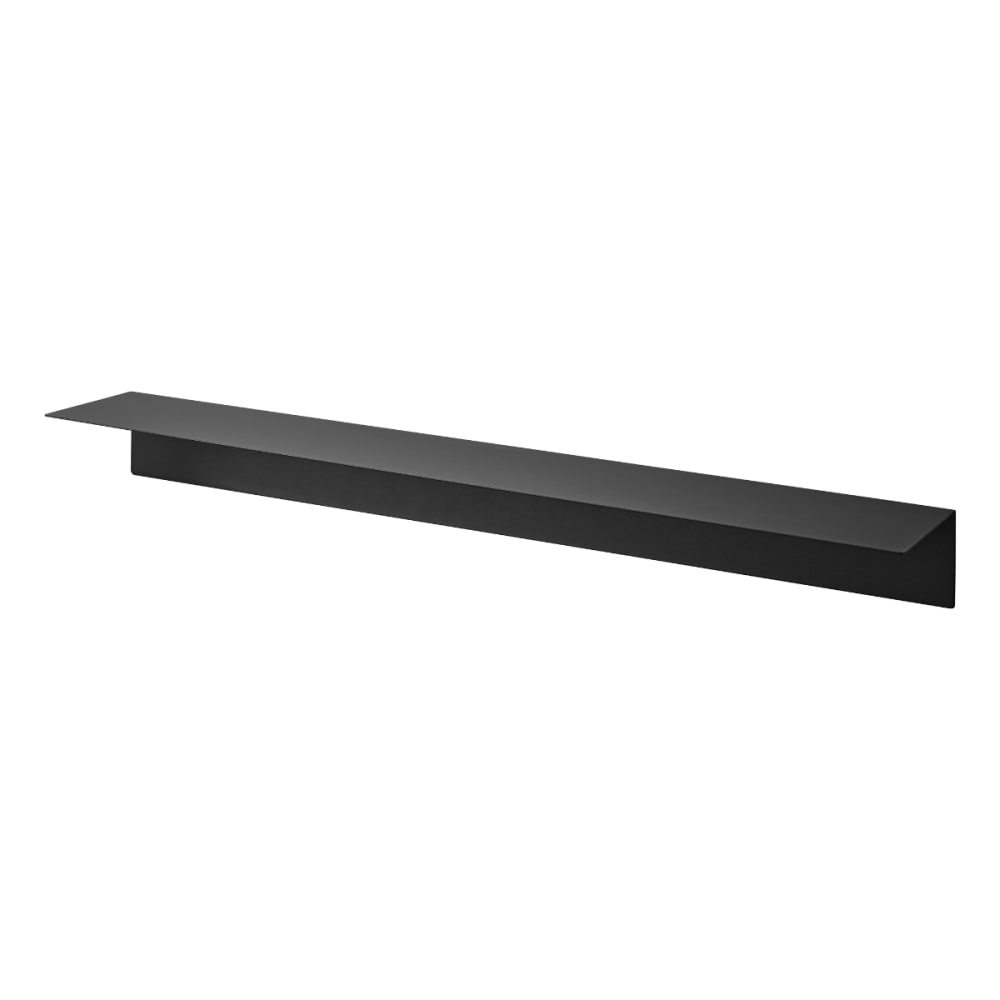 Étagère murale avec panneau magnétique en métal L90 cm - Noir