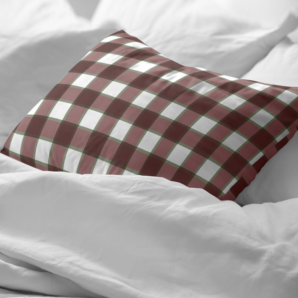 Kissenbezug 100 % Baumwolle rot 80x80 cm - Maisons Du Monde