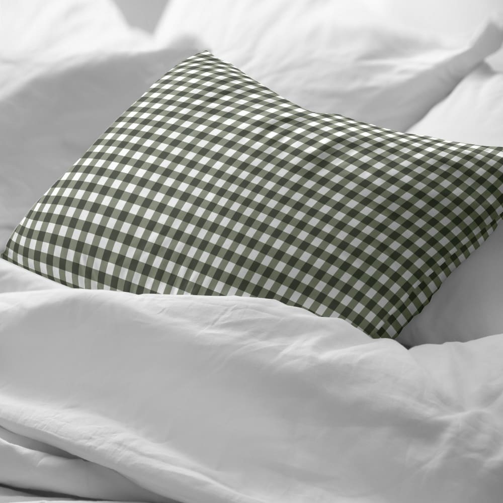 Kissenbezug 100 % Baumwolle grün 65x65 cm - Maisons Du Monde