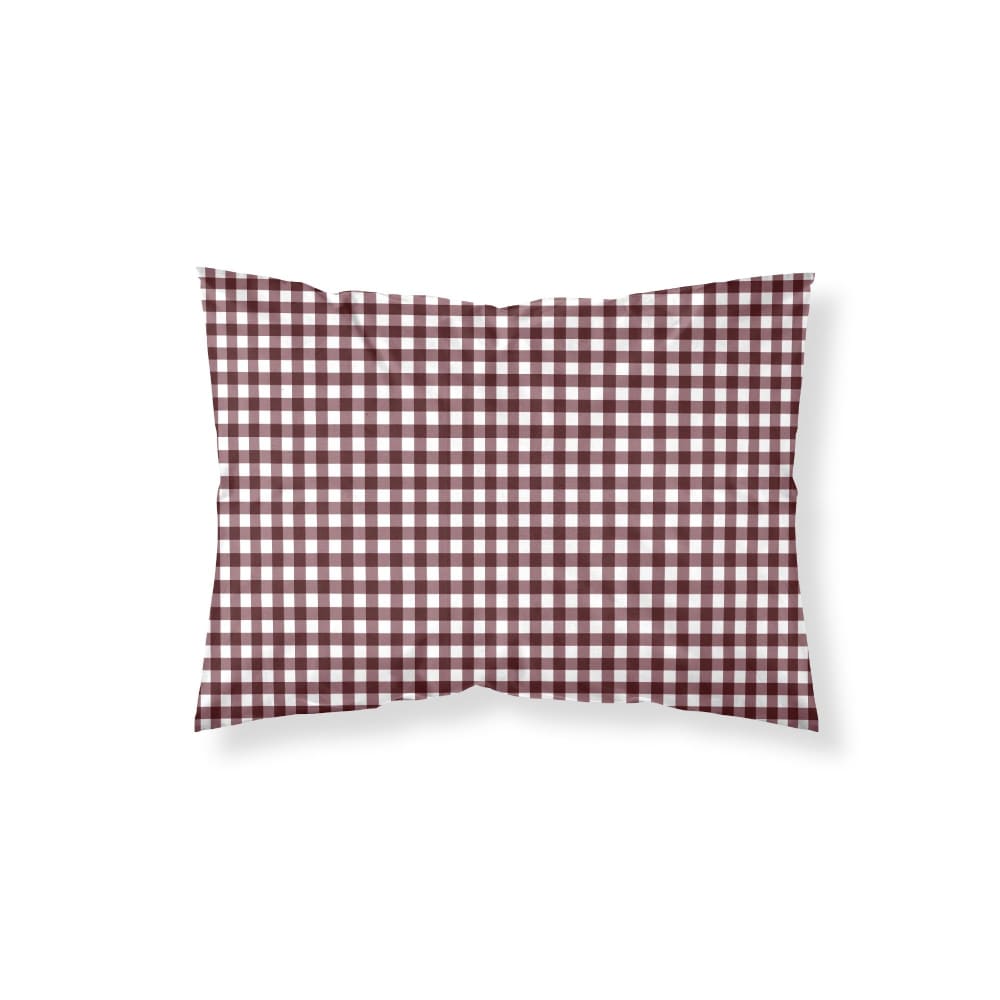 Taie d’oreiller 100 % coton rouge 45x125 cm