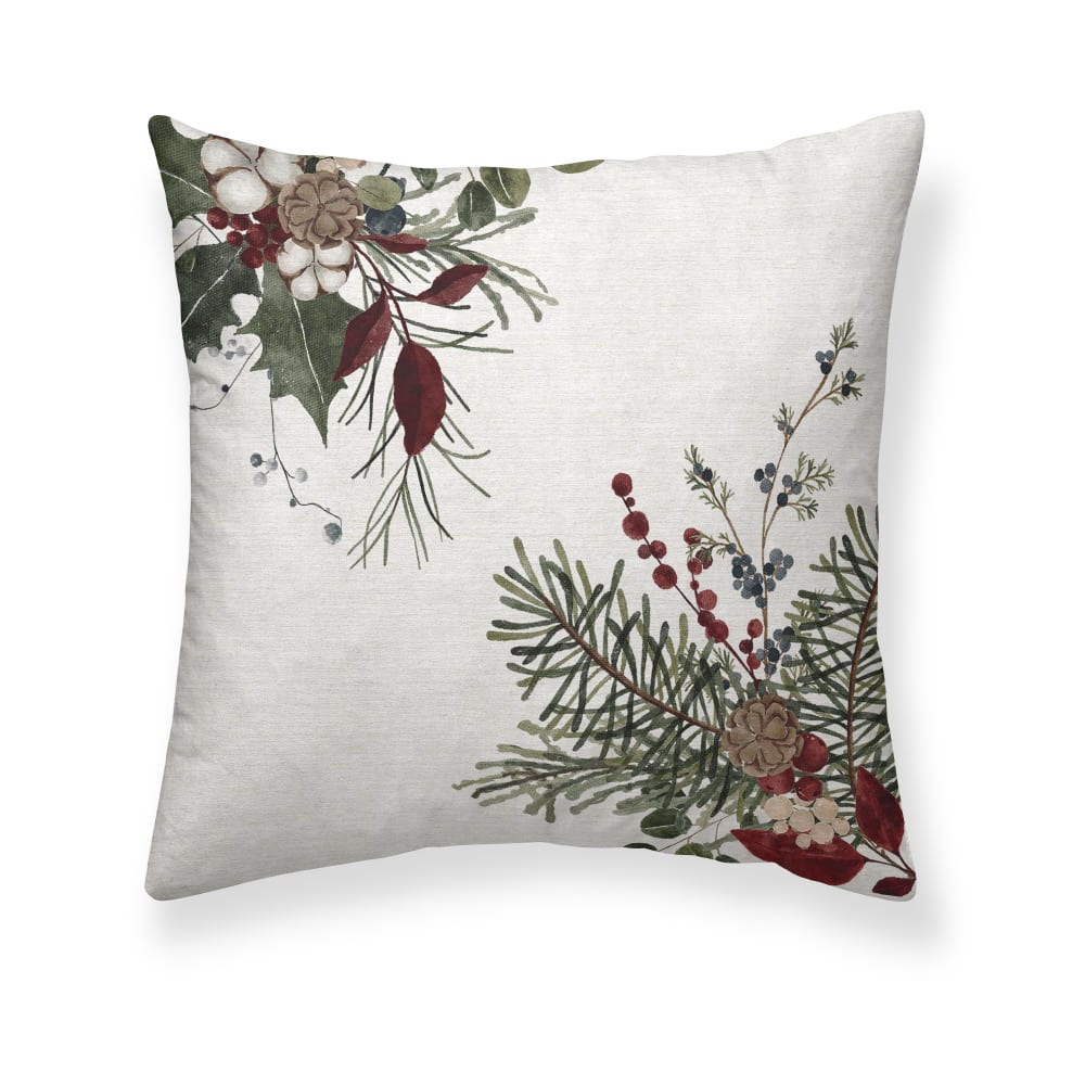 Housse de coussin 100 % coton multicolore 50x50 cm