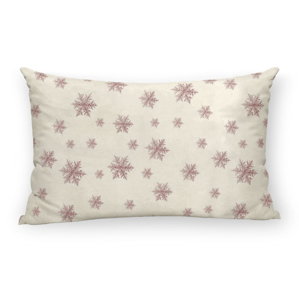 Housse de coussin 100 % coton rouge 30x50 cm