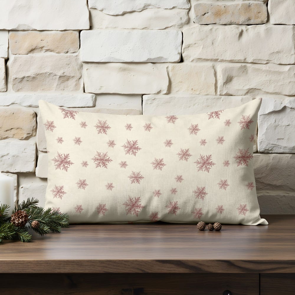 Housse de coussin 100 % coton rouge 30x50 cm — vue 3