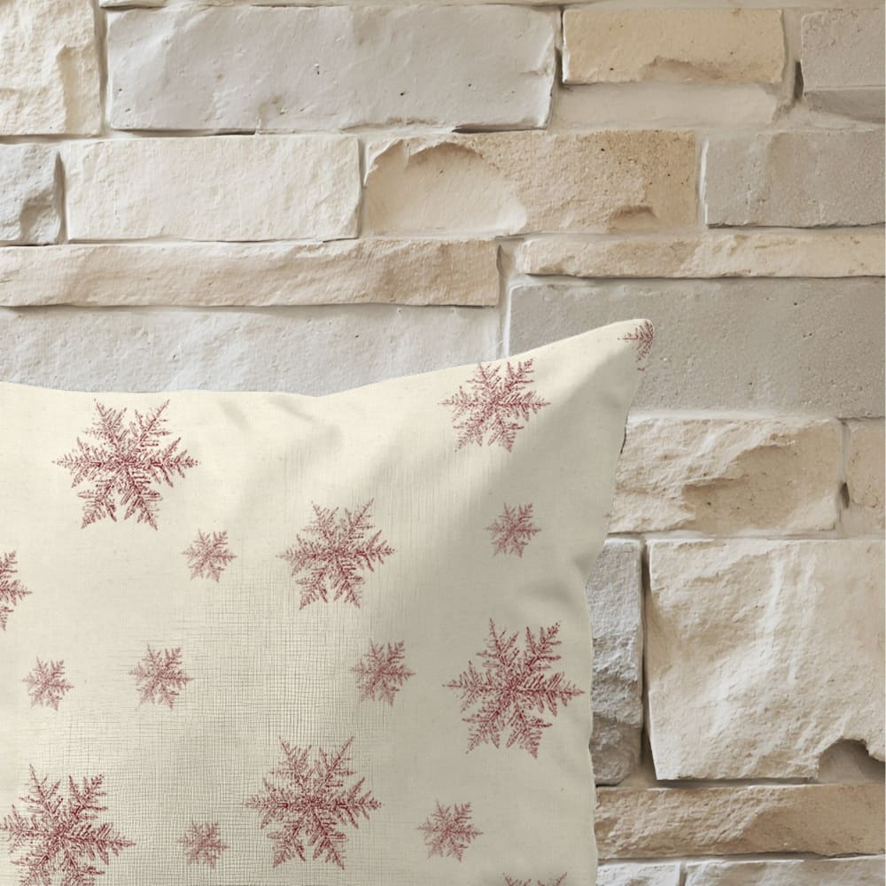 Housse de coussin 100 % coton rouge 30x50 cm — vue 4