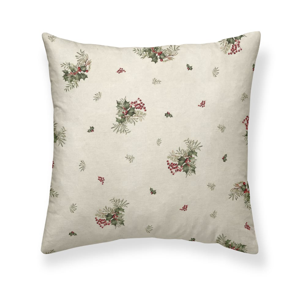 Housse de coussin 100 % coton multicolore 50x50 cm