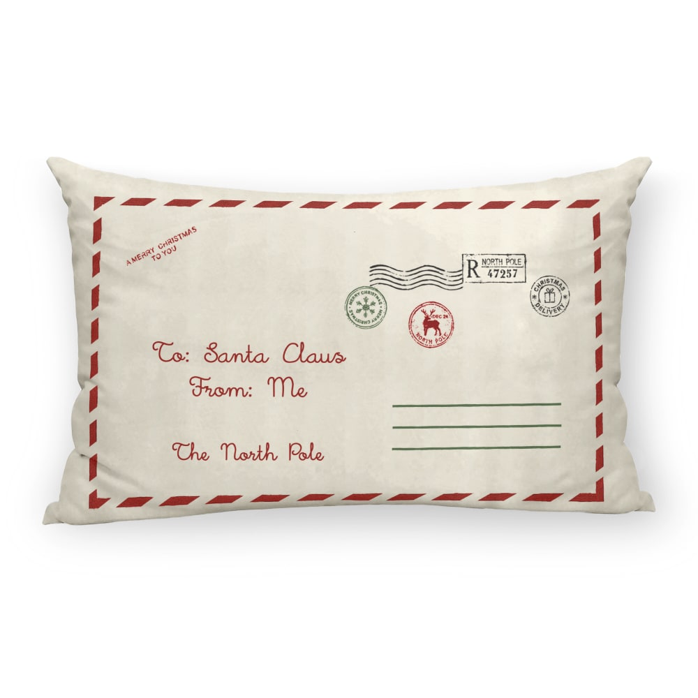 Housse de coussin 100 % coton multicolore 30x50 cm