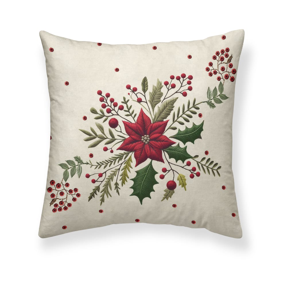 Housse de coussin 100 % coton multicolore 50x50 cm