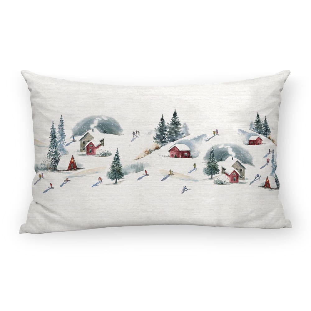 Housse de coussin 100 % coton multicolore 30x50 cm