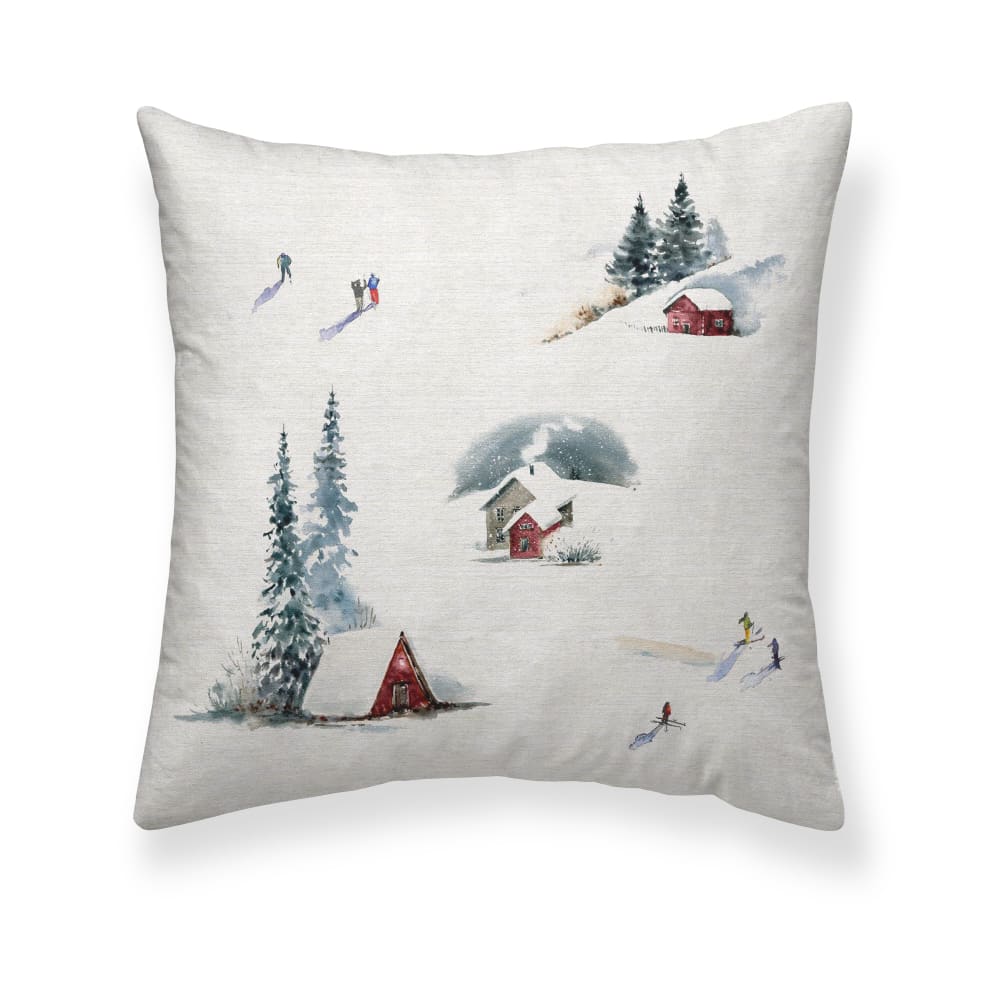 Housse de coussin 100 % coton multicolore 50x50 cm