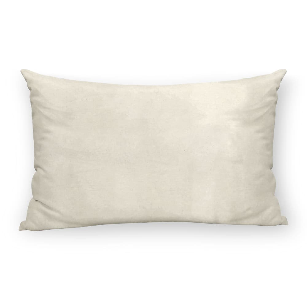 Housse de coussin 100 % coton beige 30x50 cm