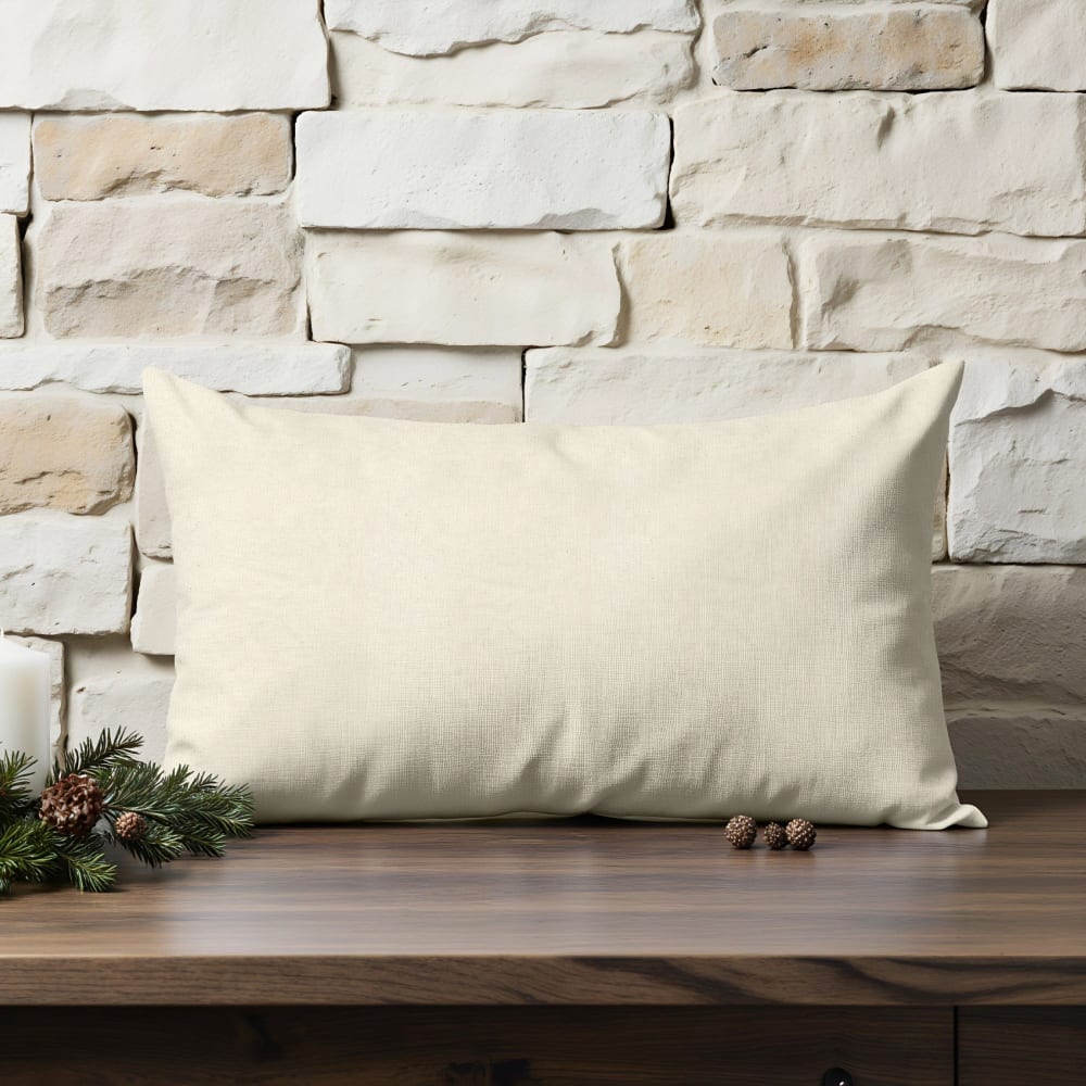 Kissenbezug 100 % Baumwolle beige 30x50 cm - Maisons Du Monde