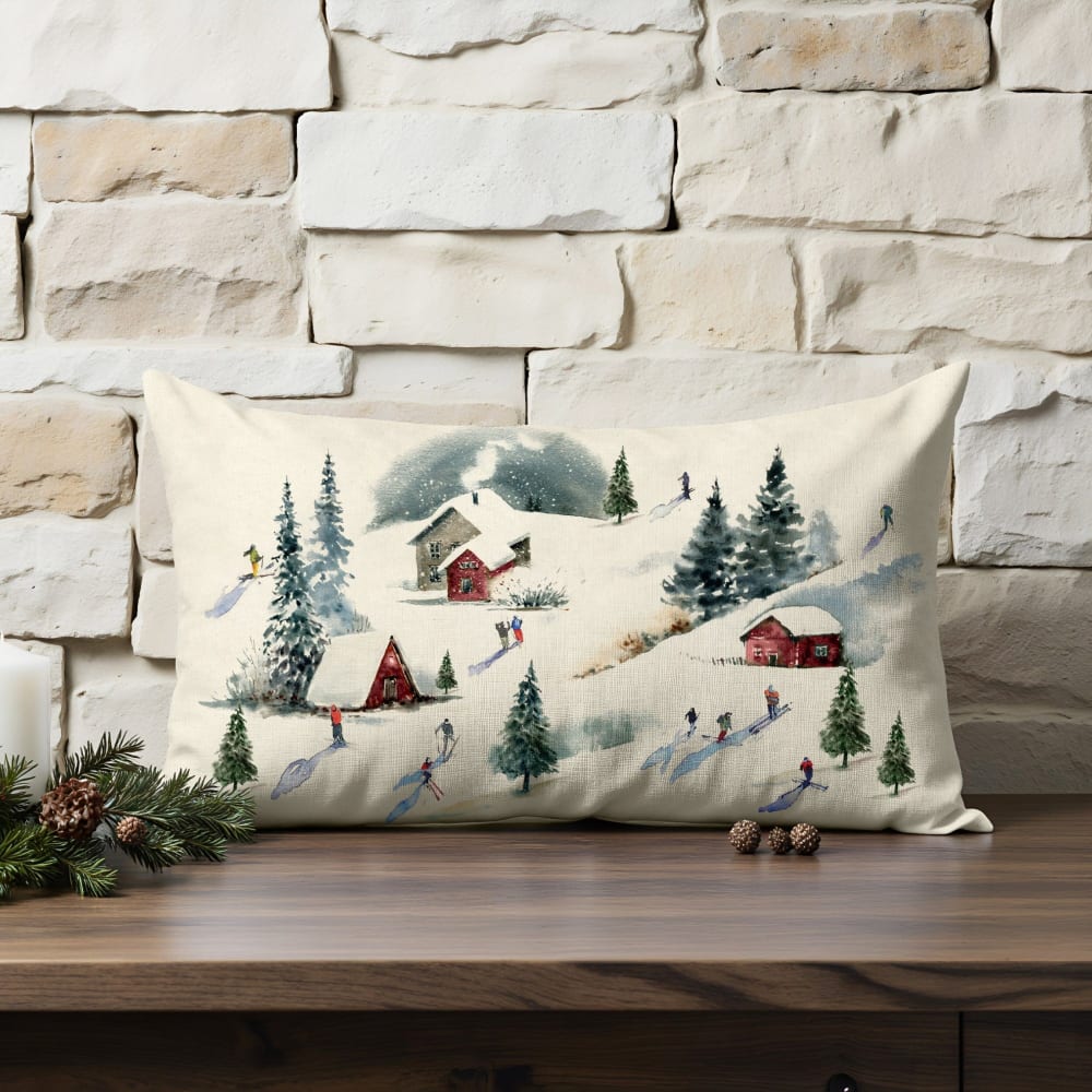 Kissenbezug 100 % Baumwolle mehrfarbig 30x50 cm - Maisons Du