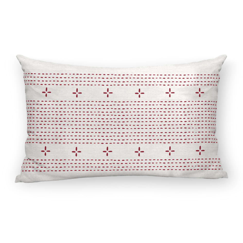 Housse de coussin 100 % coton multicolore 30x50 cm