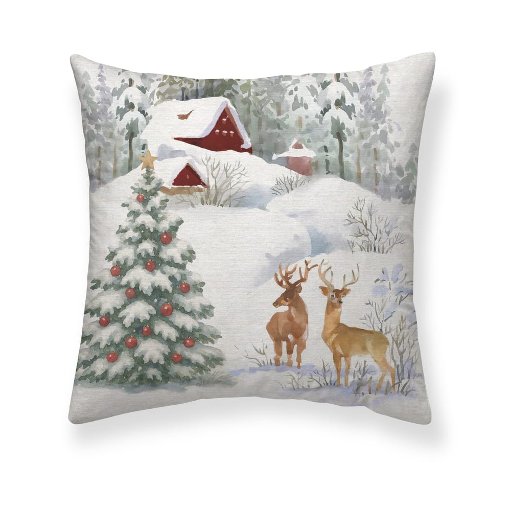 Housse de coussin 100 % coton multicolore 50x50 cm