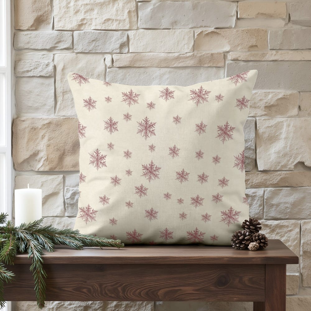 Kissenbezug 100 % Baumwolle rot 50x50 cm - Maisons Du Monde