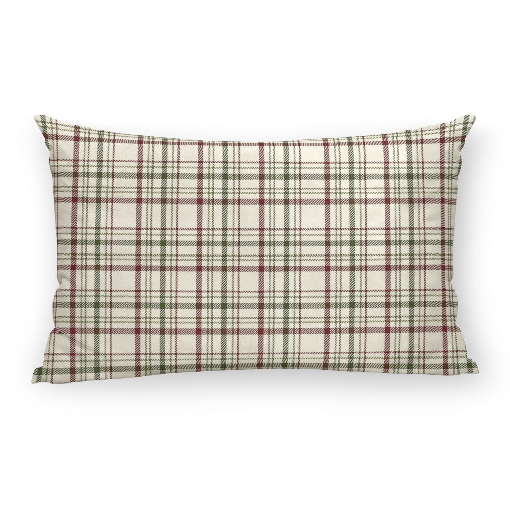 Housse de coussin 100 % coton multicolore 30x50 cm