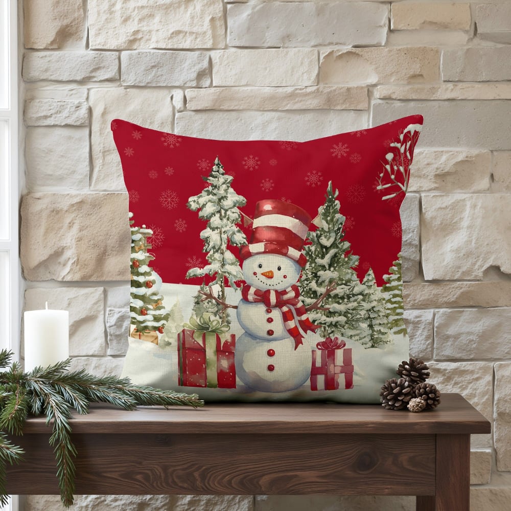 Kissenbezug 100 % Baumwolle rot 50x50 cm - Maisons Du Monde