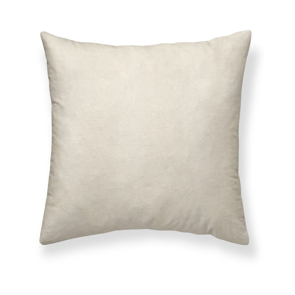 Housse de coussin 100 % coton beige 50x50 cm