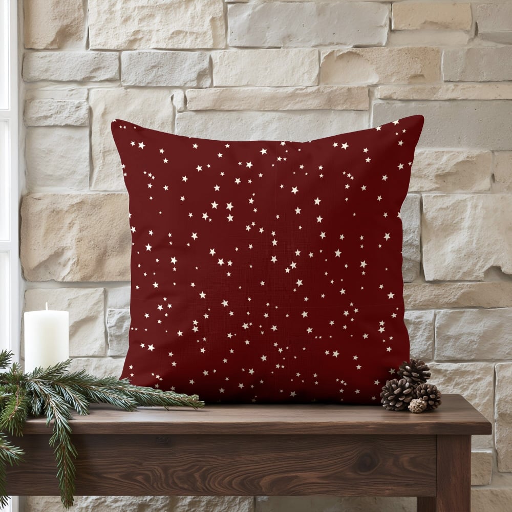 Kissenbezug 100 % Baumwolle rot 50x50 cm - Maisons Du Monde