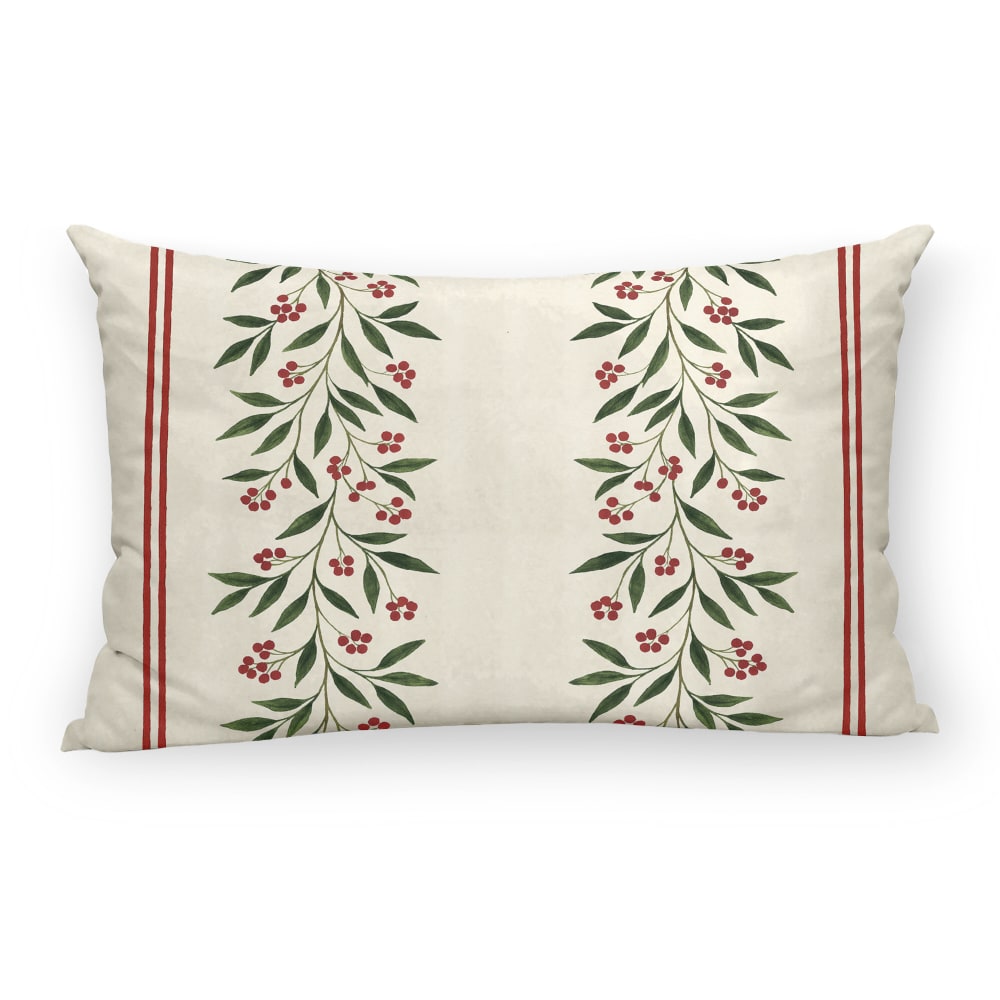 Housse de coussin 100 % coton multicolore 30x50 cm