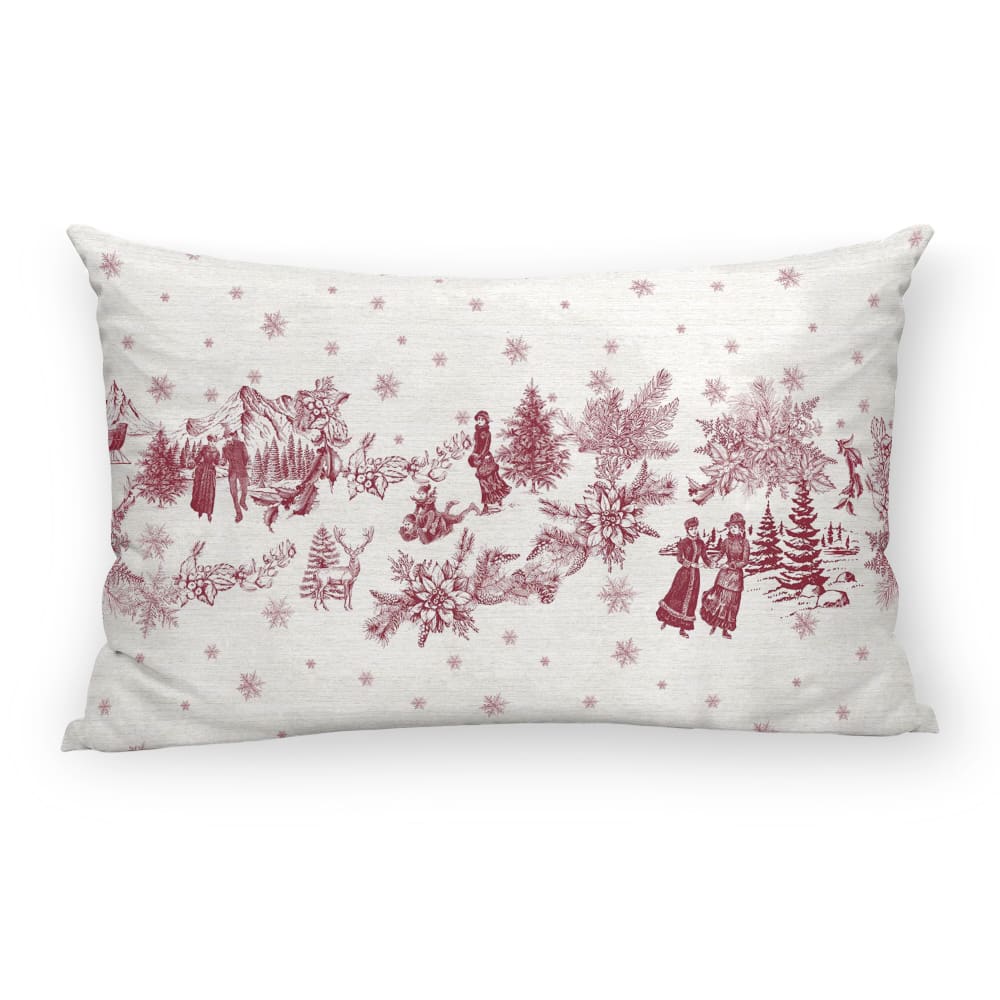 Housse de coussin 100 % coton multicolore 30x50 cm