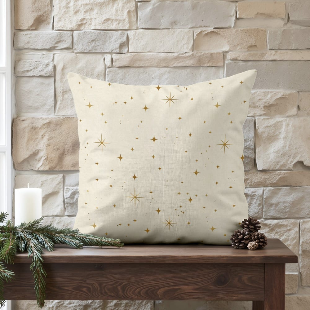 Kissenbezug 100 % Baumwolle gold 50x50 cm - Maisons Du Monde