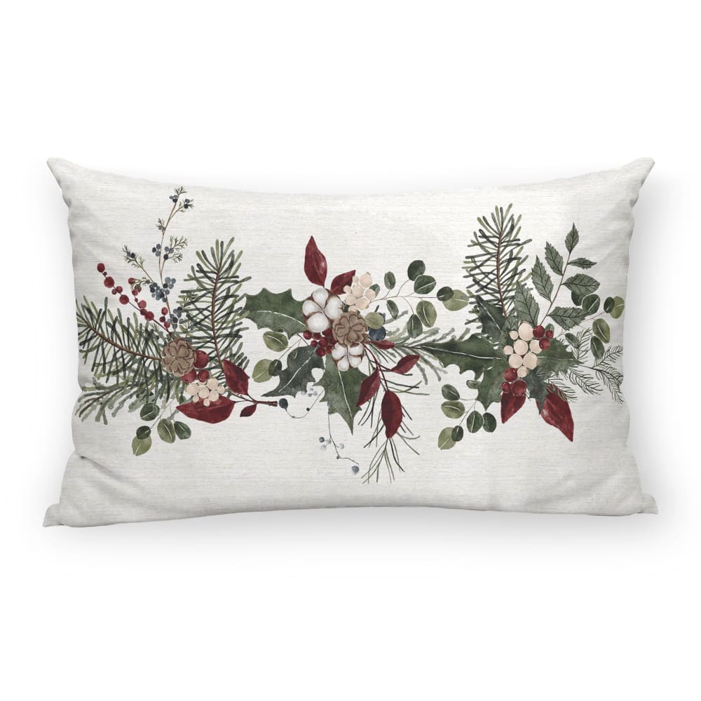 Housse de coussin 100 % coton multicolore 30x50 cm