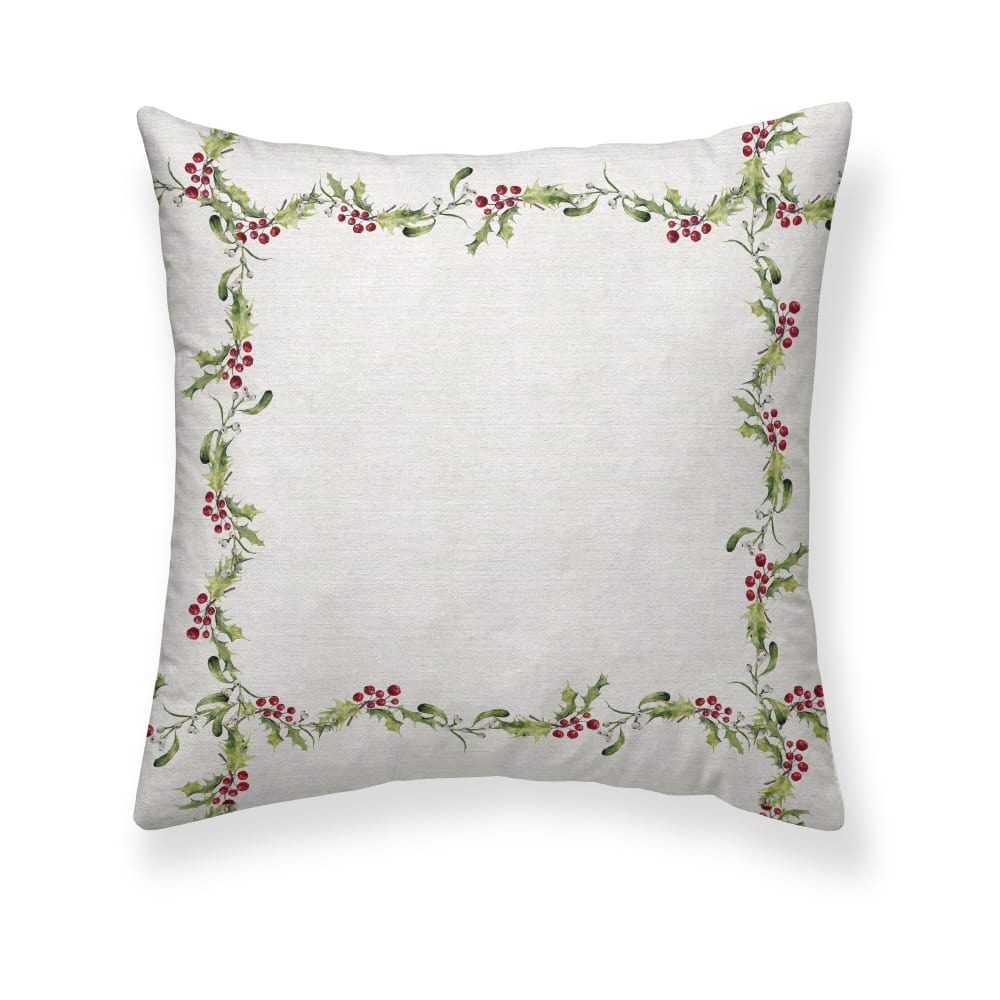 Housse de coussin 100 % coton multicolore 50x50 cm