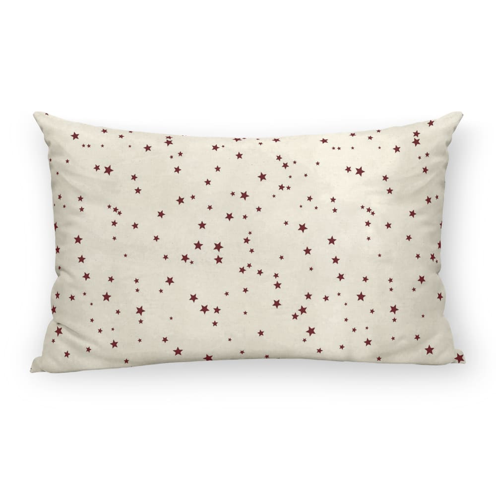 Housse de coussin 100 % coton beige 30x50 cm