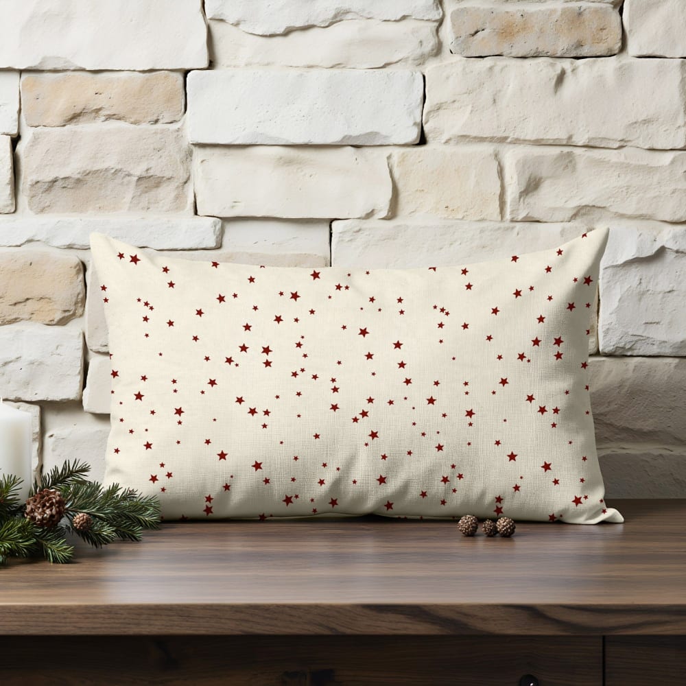 Housse de coussin 100 % coton beige 30x50 cm — vue 3