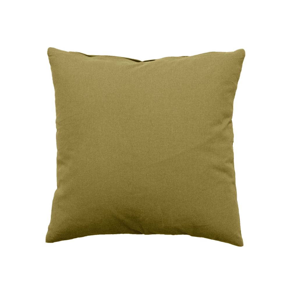 Coussin déhoussable en coton bronze 40 x 40 cm