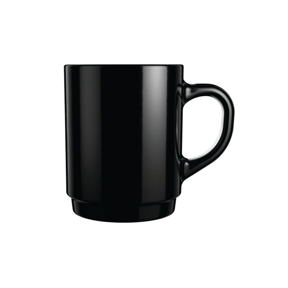 6 mugs noirs 25cl 6 mugs noirs 25cl