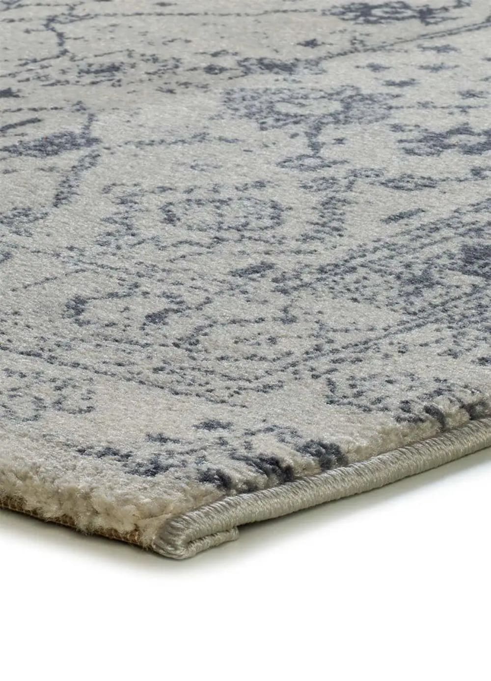 Tapis de couloir vintage oriental bleu / crème 80x200 cm — vue 4