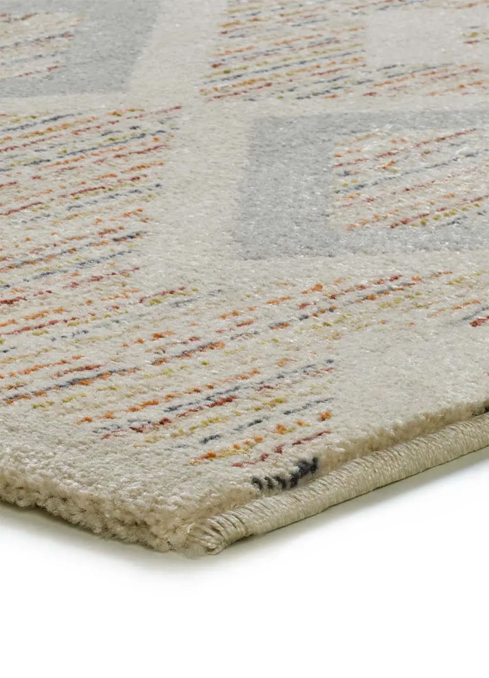 Tapis de couloir géométrique multicolore / beige 80x200 cm — vue 4