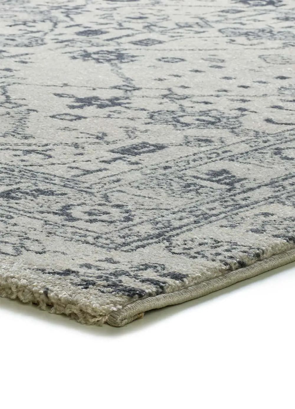 Tapis vintage oriental bleu / crème 200x290 cm — vue 4
