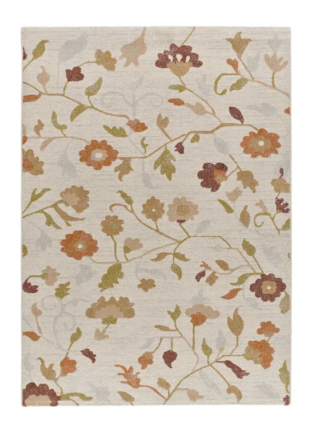 Tapis motifs floraux multicolore / beige 160x230 cm