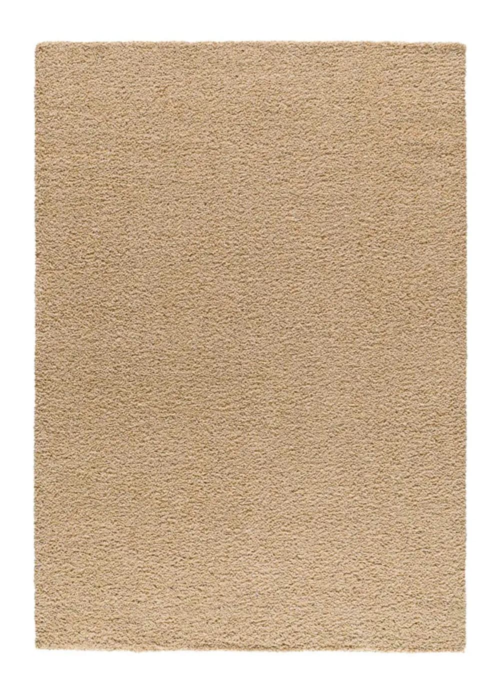 Tapis shaggy uni beige 160x230 cm