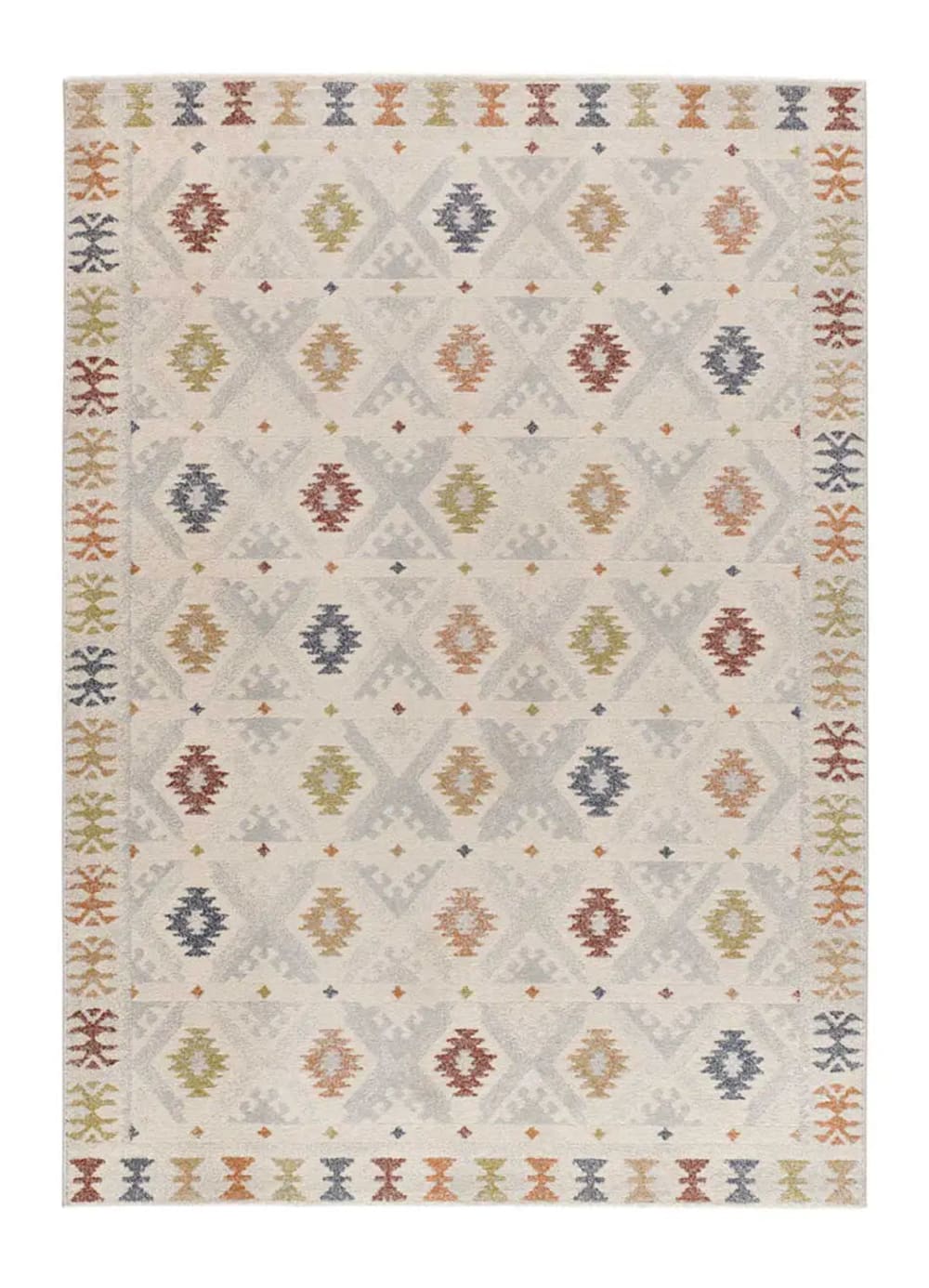 Tapis ethnique multicolore / beige 133x190 cm