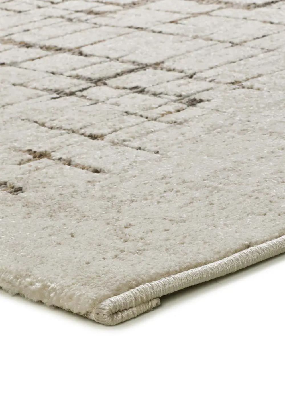 Tapis moderne crème / marron 133x190 cm — vue 4