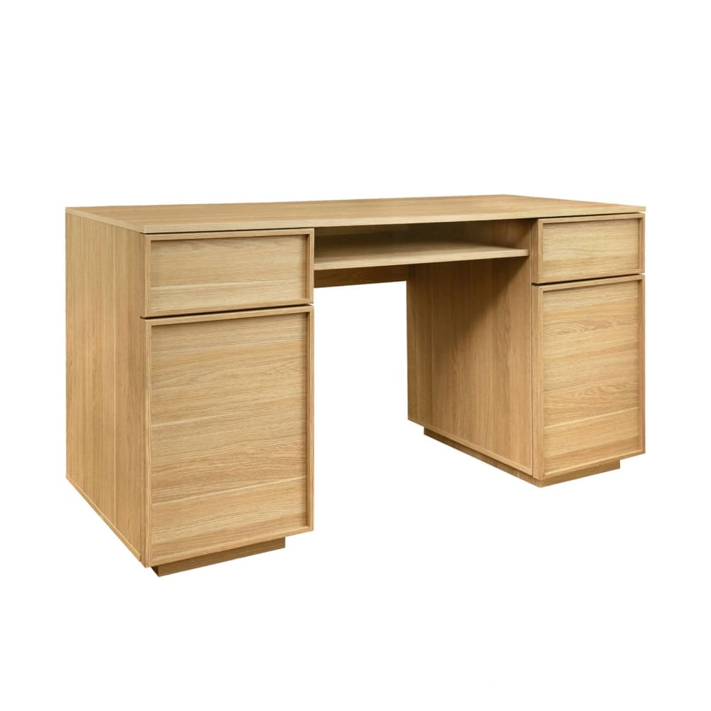 bureau effet bois naturel