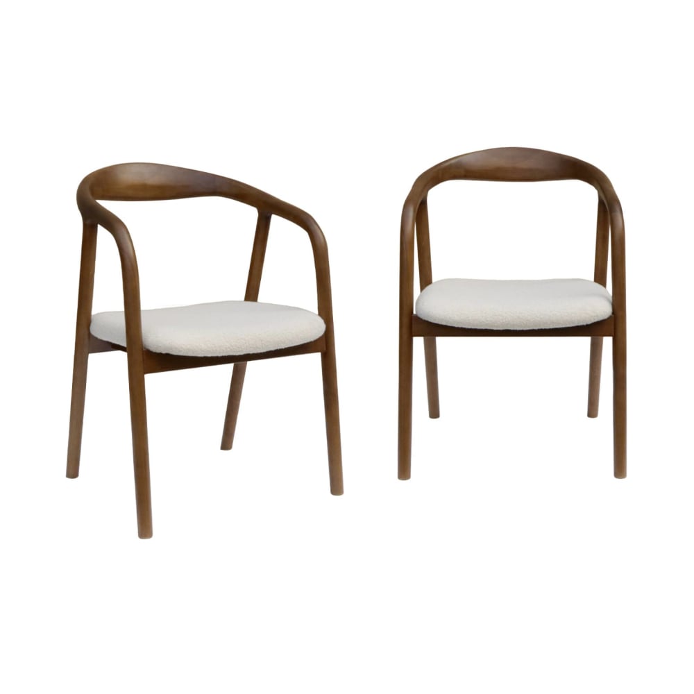 Fauteuil bois d'hévéa, - teinte