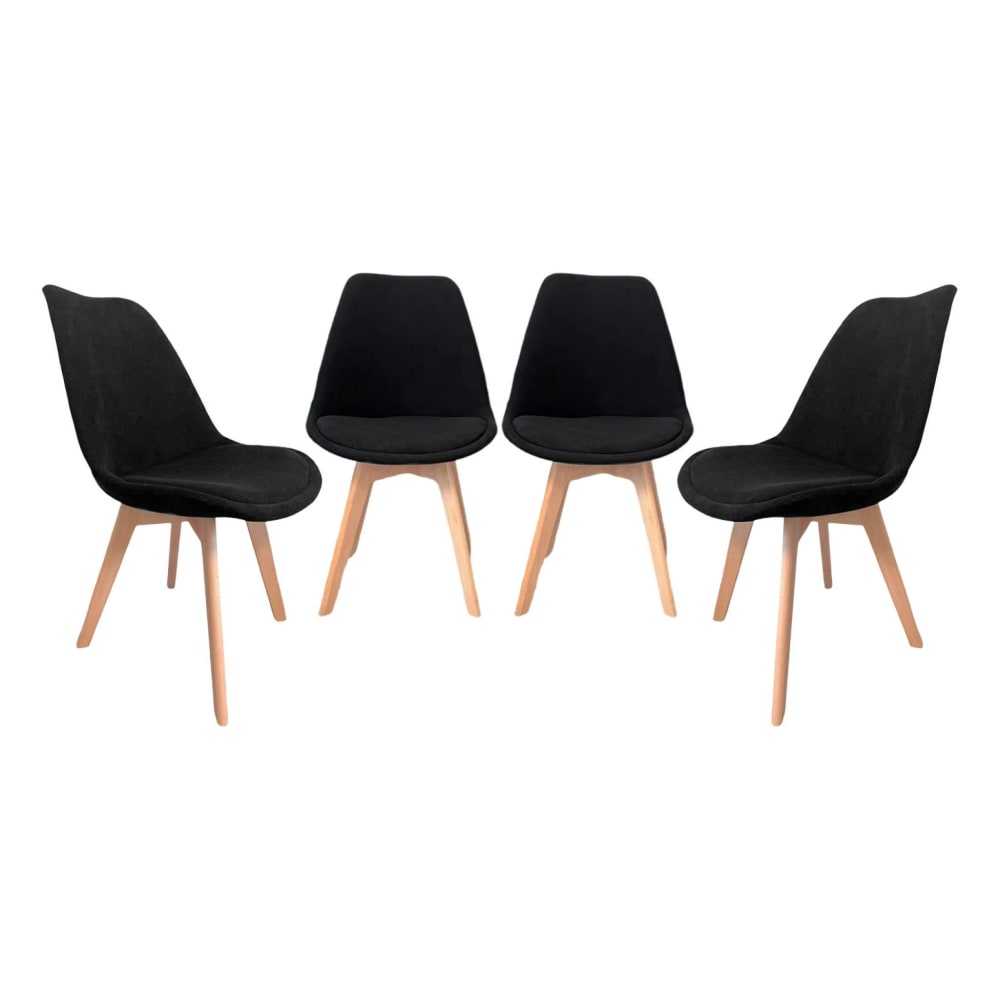 Lot de 4 chaises scandinaves