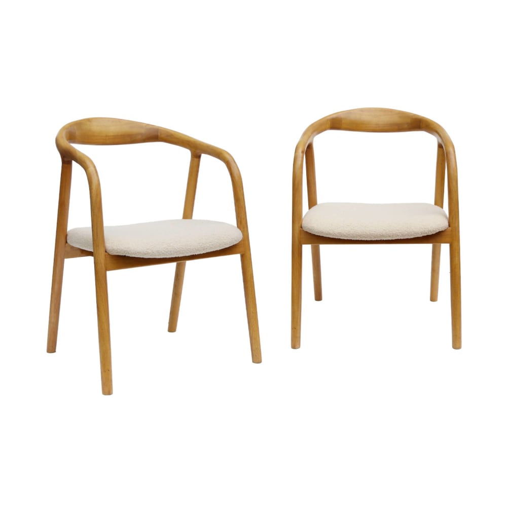 fauteuil bois d'hévéa,