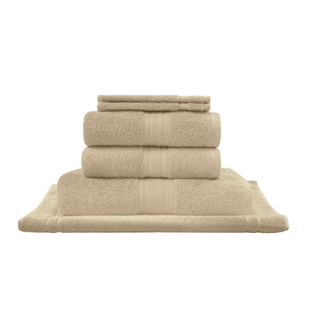 Eensemble de bain avec tapis 6 pièces ficelle