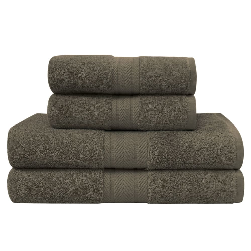 Ensemble maxi bain 4 pièces noisette 50x100 cm