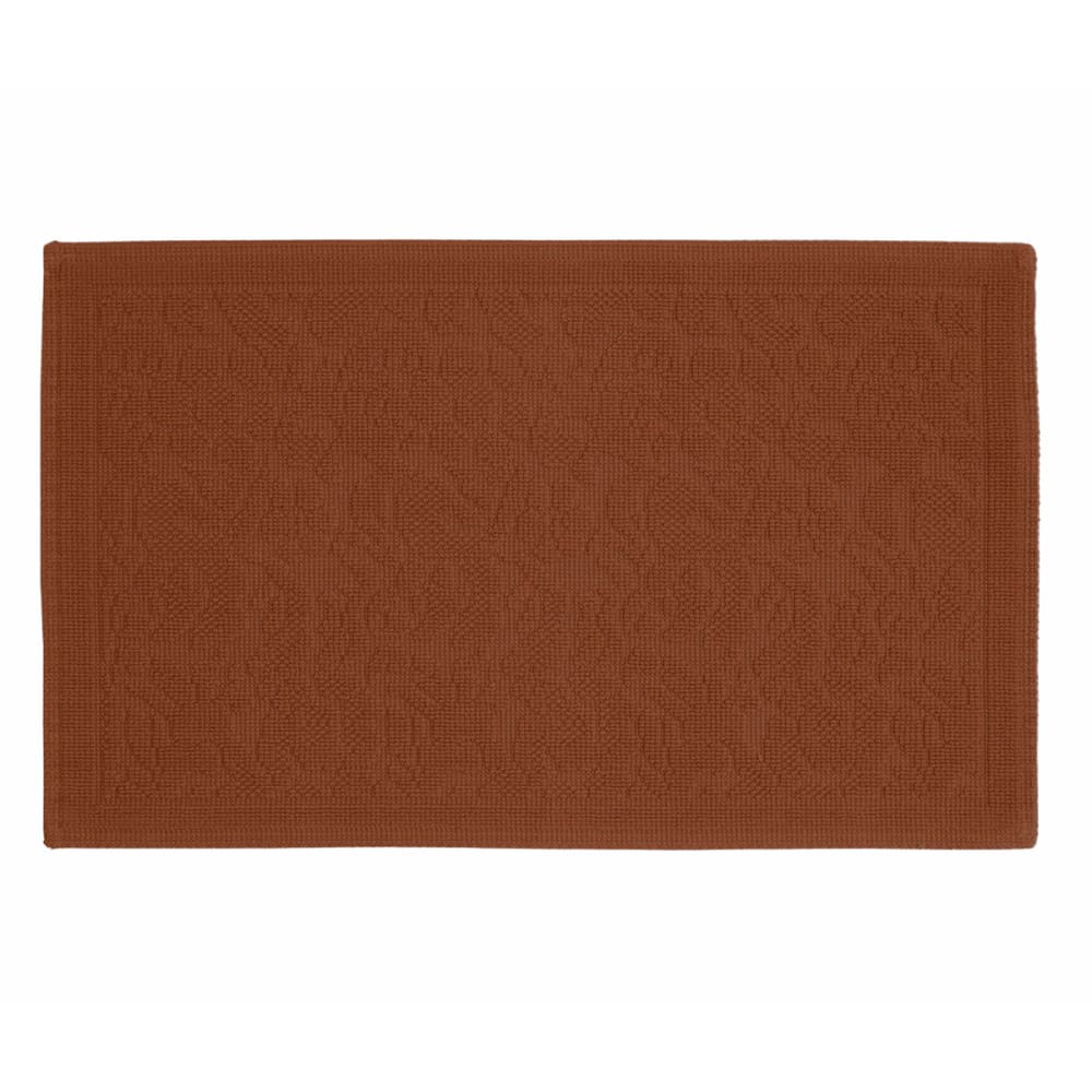 Tapis de bain et descente de lit 1500 g/m² auburn 50x80 cm
