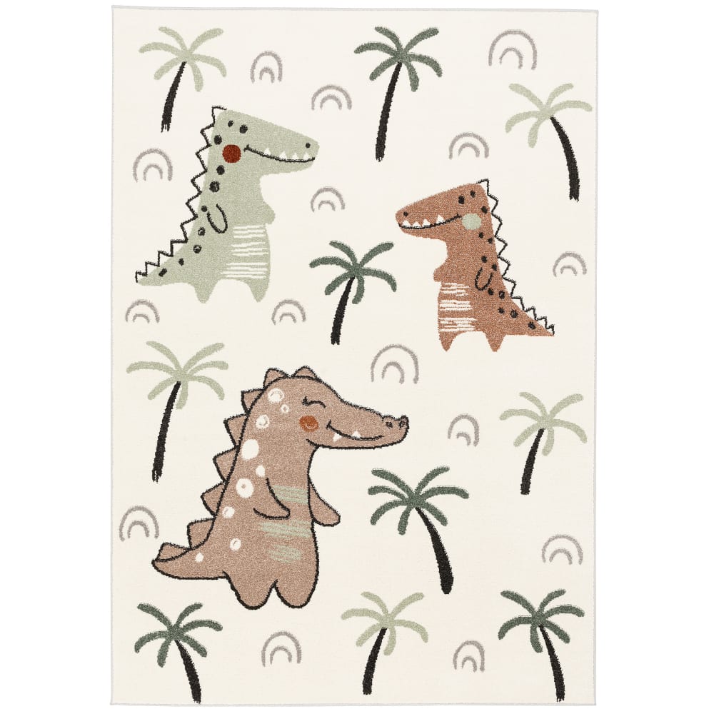 Tapis enfant dinosaures multicolore 200x290 cm