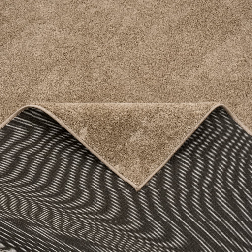 Tapis à poils longs uni doux taupe 200x300 cm — vue 4