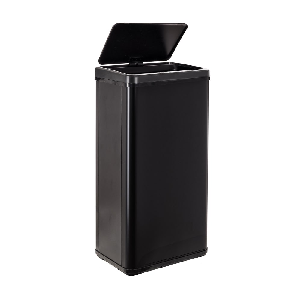 cubos de basura de acero inoxidable negro 60l